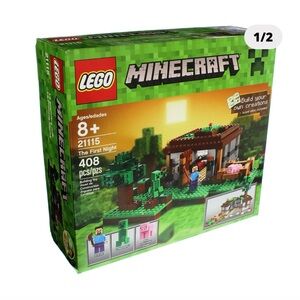 LEGO Minecraft Building Set with Green and Brown